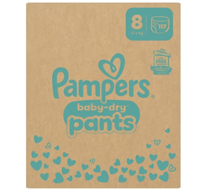 Pampers Baby-Dry Stl8 17 kg+ 117 st Pampers