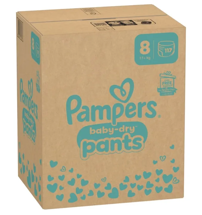 Pampers Baby-Dry Stl8 17 kg+ 117 st Pampers