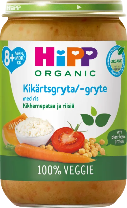 HiPP Kikärtsgryta med ris 8 mån 220 g HIPP