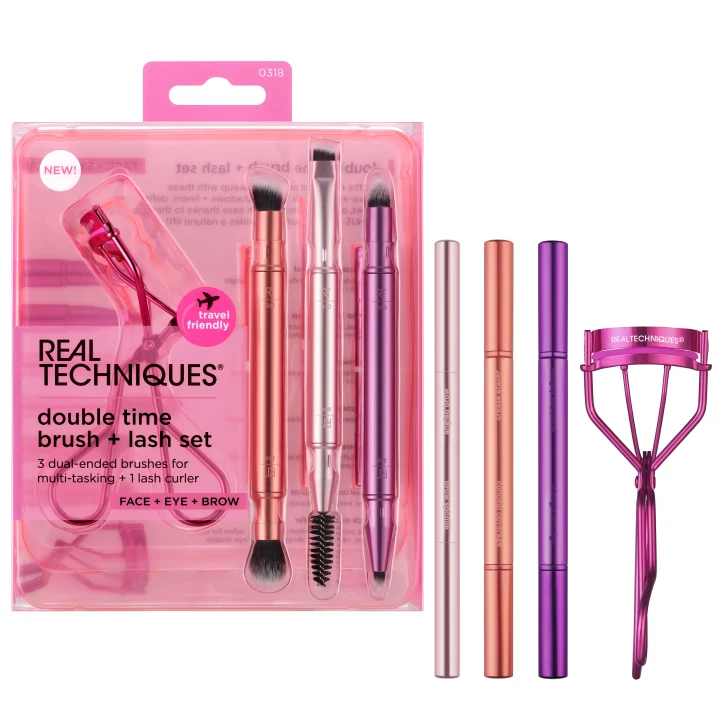 Real Technique Double Time Retractable Brush Set Real Techniques