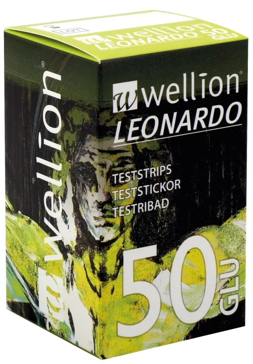 Wellion Leonardo Glukosteststickor 50 st Wellion