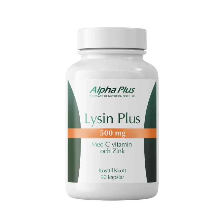 Alpha Plus Lysin Plus 500 mg 90 kapslar Alpha Plus