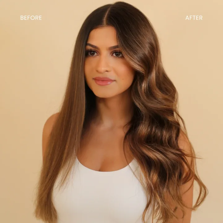 Lenoites Heatless Curling Rods with Caps 3-Pack Set Brown Lenoites