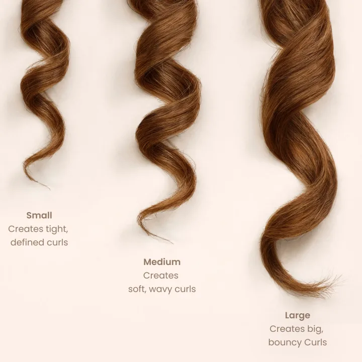 Lenoites Heatless Curls in Mulberry Silk Large Brown Lenoites