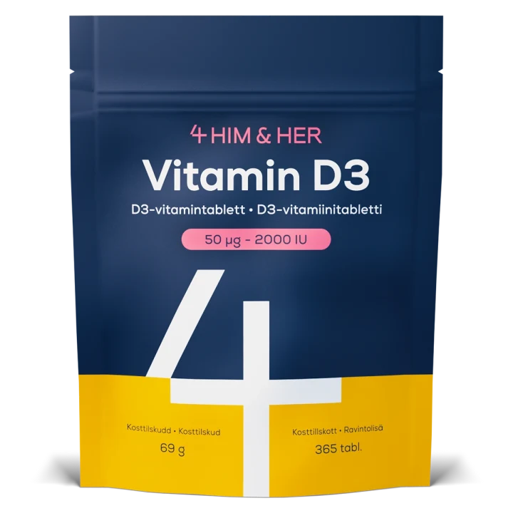 4Him&Her Vitamin D3 2000 IE / 50 µg 365 st 4Him&Her