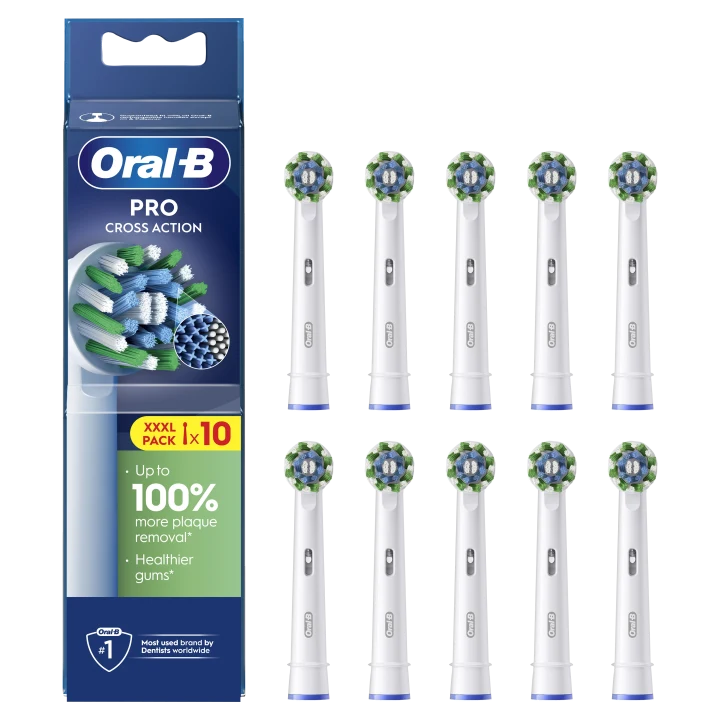 Oral-B Cross Action Borsthuvud 10 st Oral-B