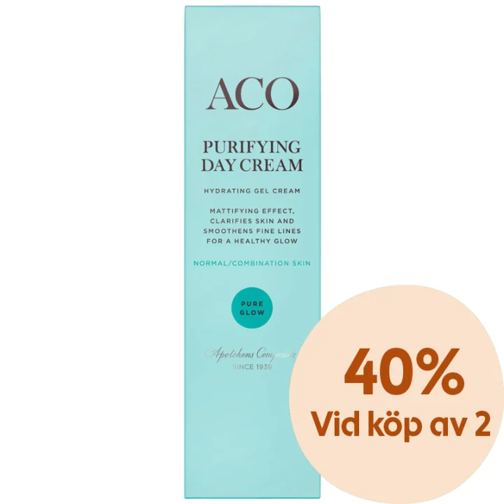 ACO Face Pure Glow Purifying Day Cream Parfymerad 50 ml ACO