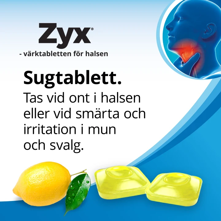 Zyx Citron Sugtablett 3 mg  20 sugtabletter Zyx