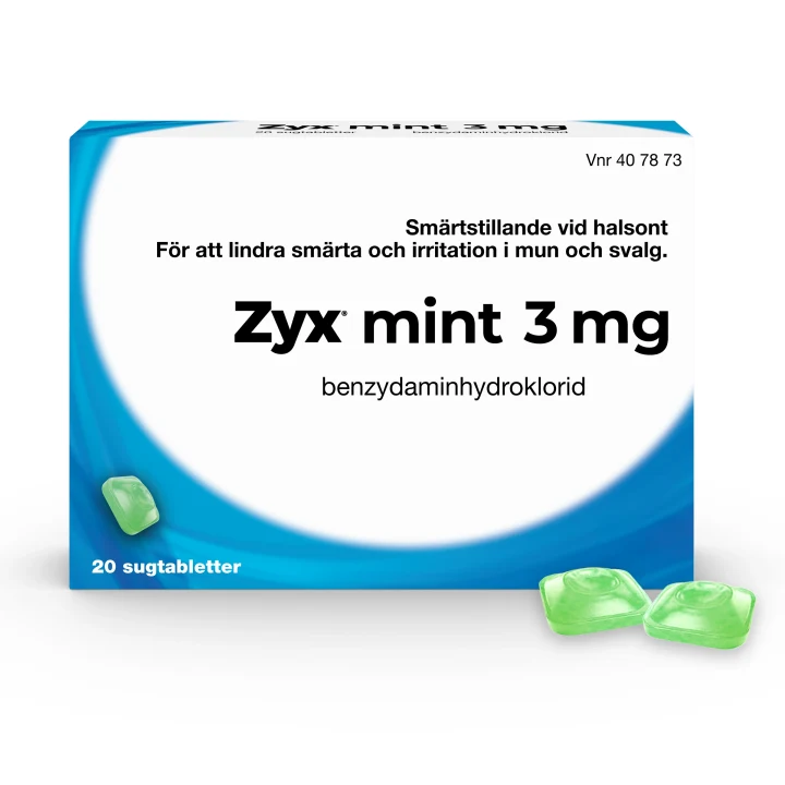 Zyx Mint Sugtablett 3 mg  20 sugtabletter Zyx