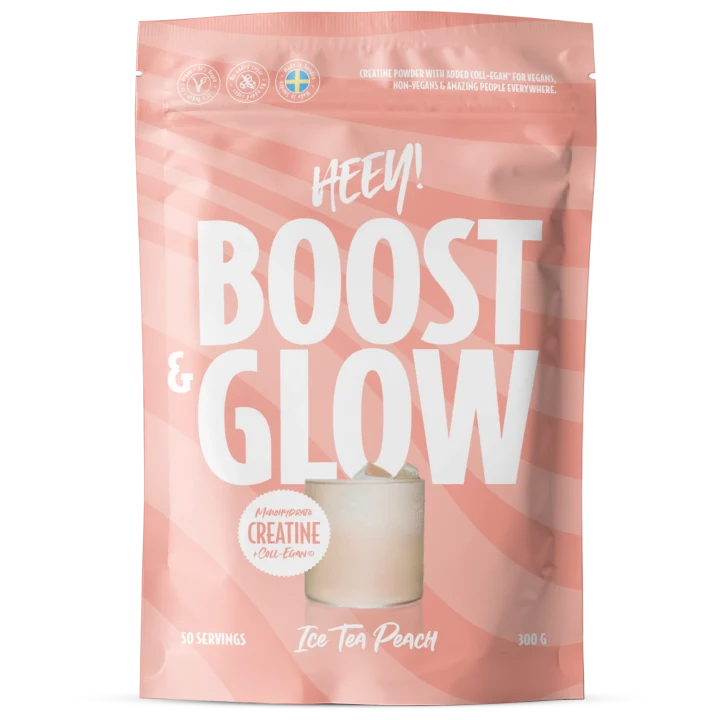 Heey! Boost & Glow Kreatin + Coll-egan® Ice Tea Persika 300 g Heey!