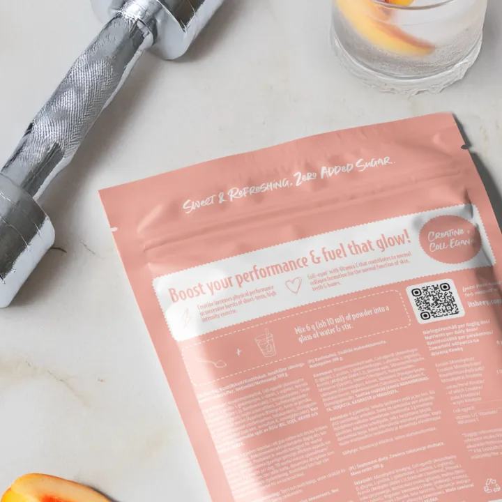 Heey! Boost & Glow Kreatin + Coll-egan® Ice Tea Persika 300 g Heey!