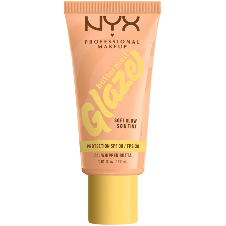 NYX Professional Makeup Buttermelt Glaze Skin Tint SPF30, 30 ml 01 Whipped NYX Professional Makeup
