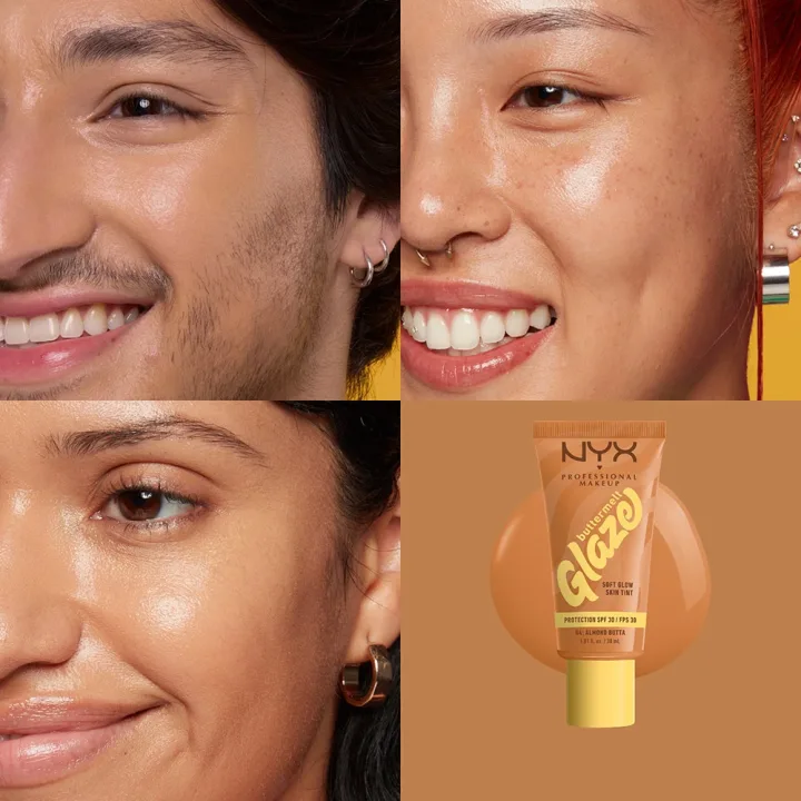 NYX Professional Makeup Buttermelt Glaze Skin Tint SPF30, 30 ml 04 Almond NYX Professional Makeup