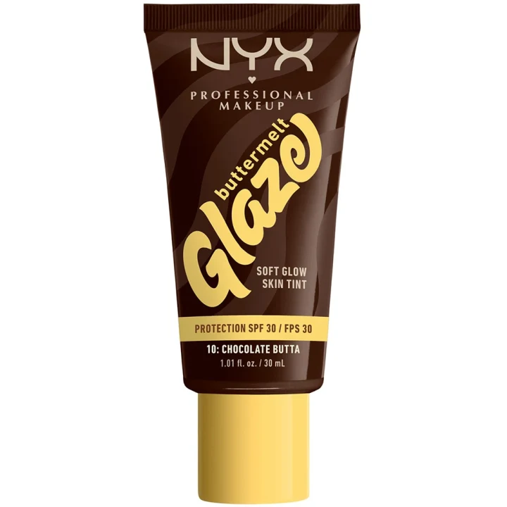 NYX Professional Makeup Buttermelt Glaze Skin Tint SPF30, 30 ml 10 Chocolate NYX Professional Makeup
