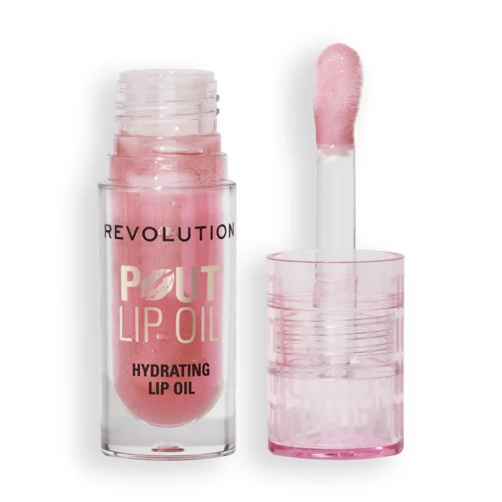Revolution Beauty London Pout Lip Oil 4,6 ml Glam Pink Shimmer Revolution Beauty London