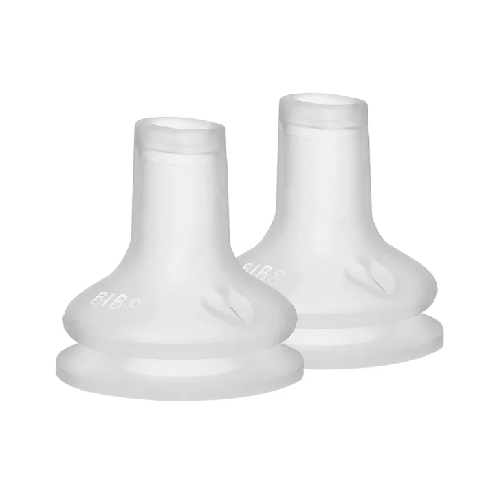 BIBS Baby Bottle Spout Silicone 2 pack Bibs