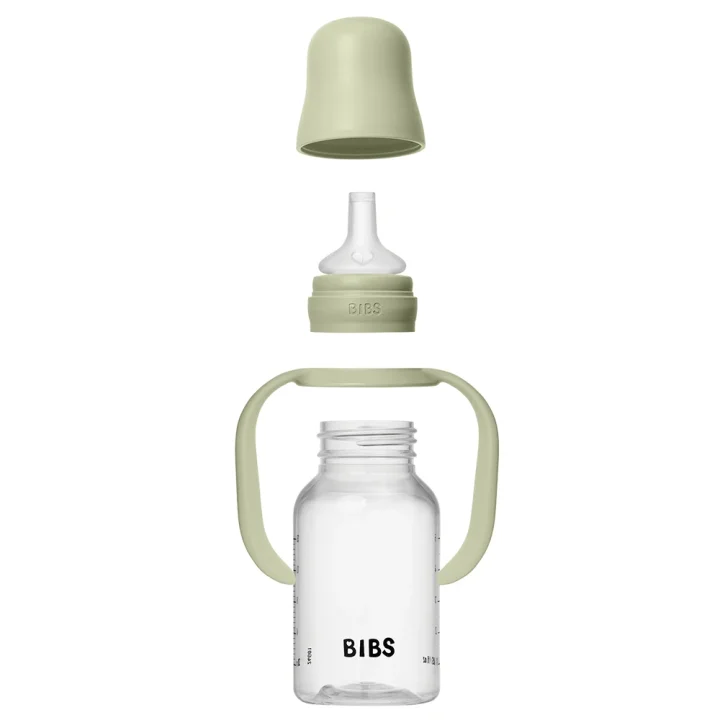 BIBS Baby Sippy Bottle Spout Silicone 150 ml 1-pack Sage Bibs