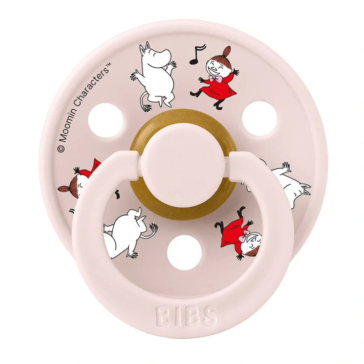 BIBS x Moomin Pacifier Colour Dancing Latex Candy Apple Mix 2 pack Size 2 Bibs, Mumin