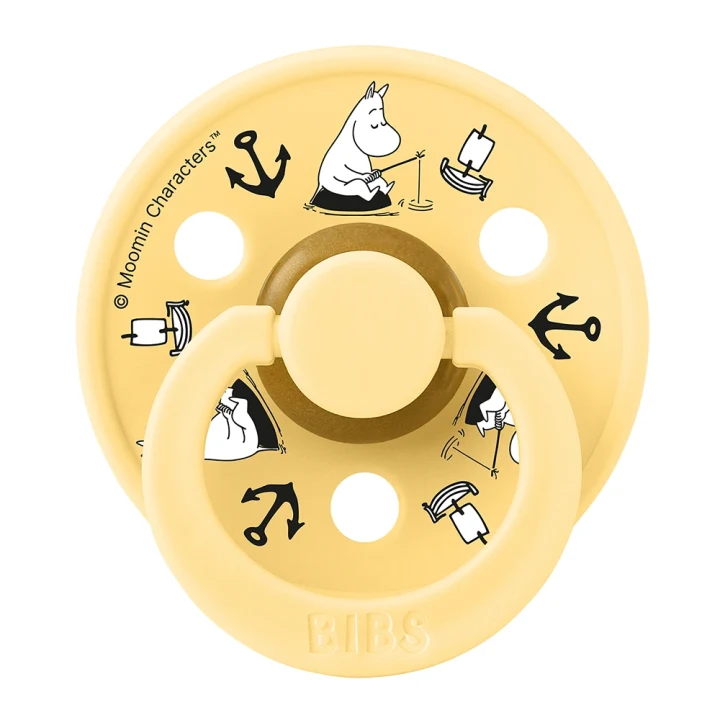 BIBS x Moomin Pacifier Colour Sailing Latex Nordic Mint Mix 2 pack Size 1 Bibs, Mumin