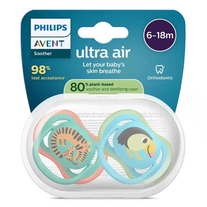 Philips Avent Ultra Air Napp 6-18 mån 2-pack Philips Avent