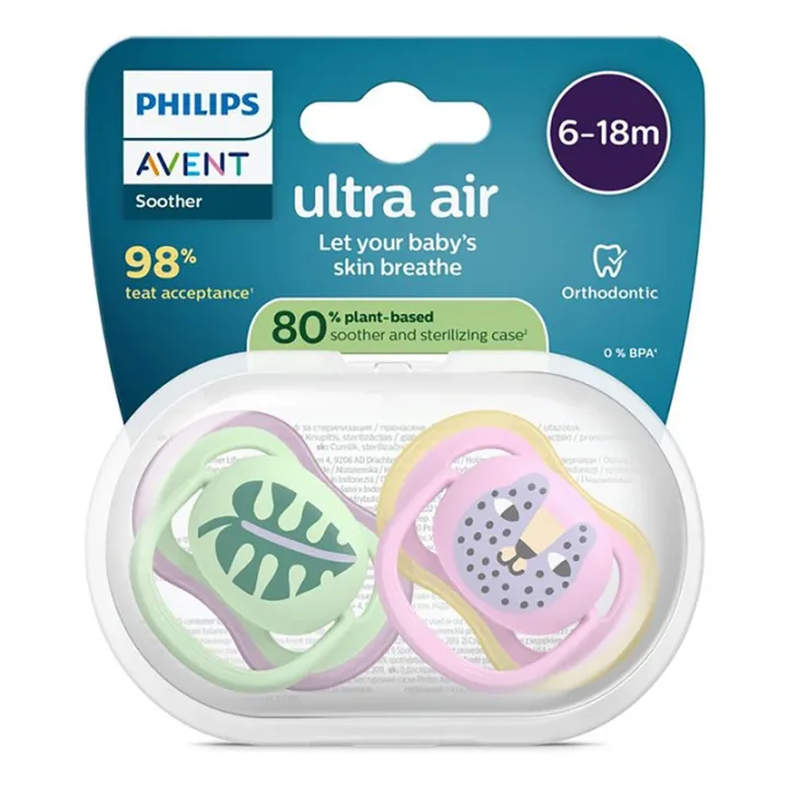 Philips Avent Ultra Air Napp 6-18 mån 2-pack Philips Avent