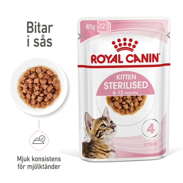 Royal Canin Kitten Sterilised Gravy 12x85 g Royal Canin