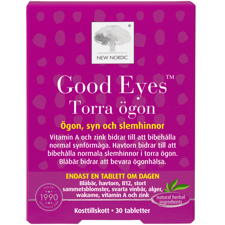 New Nordic Good Eyes Torra Ögon 30 st New Nordic