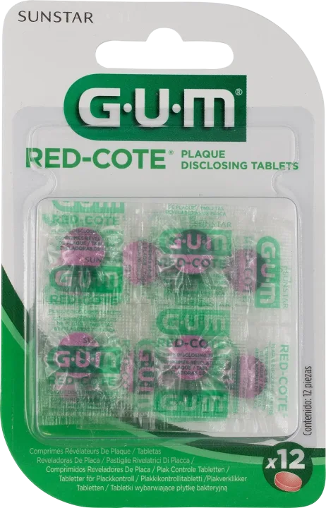 GUM Red-Cote Infärgningstabletter 12 st Gum