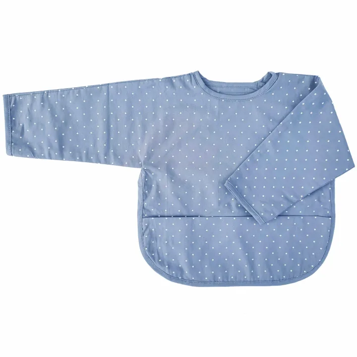 Summerville Organic Haklapp med Ärm Dotty Dusty Blue Summerville Organic