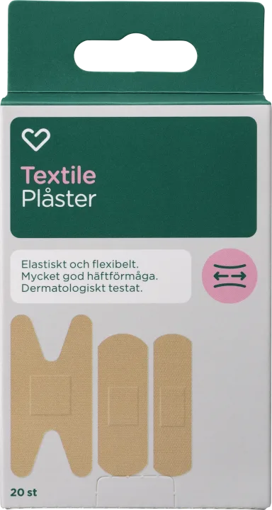 Hjärtats Plåster Textile 20st Hjärtats