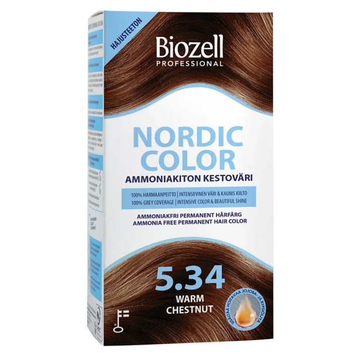 Biozell Professional Nordic Color 5.34 Warm Chestnut Biozell 