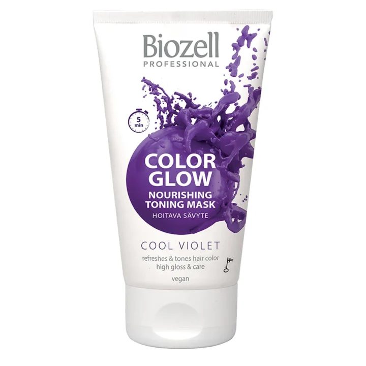 Biozell Color Glow Nourishing Toning Mask 150 ml Cool Violet Biozell 
