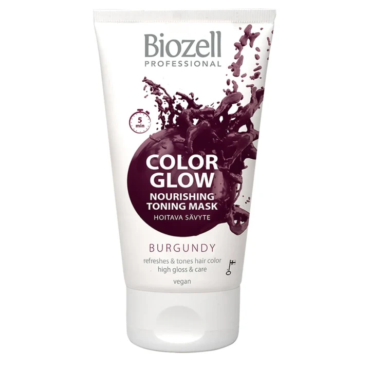 Biozell Color Glow Nourishing Toning Mask 150 ml Burgundy Biozell