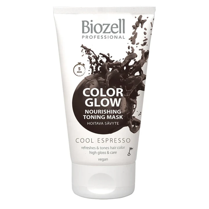 Biozell Color Glow Nourishing Toning Mask 150 ml Cool Espresso Biozell