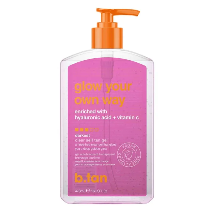 b.tan Glow Your Own Way Clear Self Tan Gel 473 ml b.tan