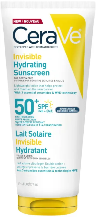 CeraVe Invisible Hydrating Sunscreen SPF50+ 177ml Cerave