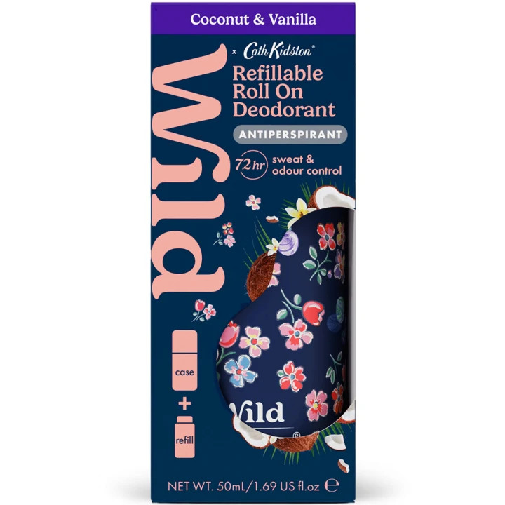 Wild Deo Roll On Cath Kidston Marble Case Coconut Vanilla Wild