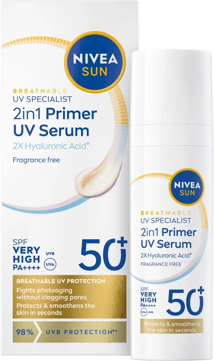 Nivea Sun UV Face 2in1 Daily UV Serum SPF 50+, 30 ml Nivea
