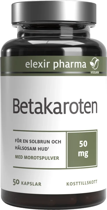 Elexir Pharma Betakaroten 50 mg 50 Kapslar Elexir Pharma