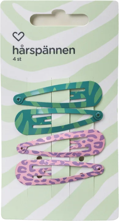 Hjärtats Barn Hårspännen 4st Hjärtats