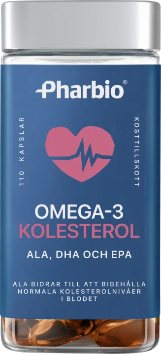 Pharbio Omega-3 Kolesterol Kapsel 110 st Pharbio