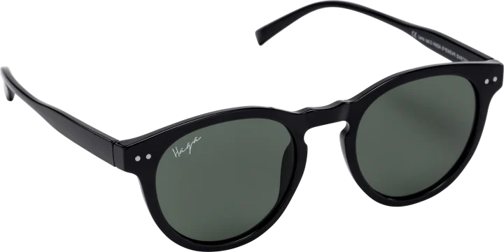 Haga Eyewear Bari Shiny Black G15 Lens Haga Optik