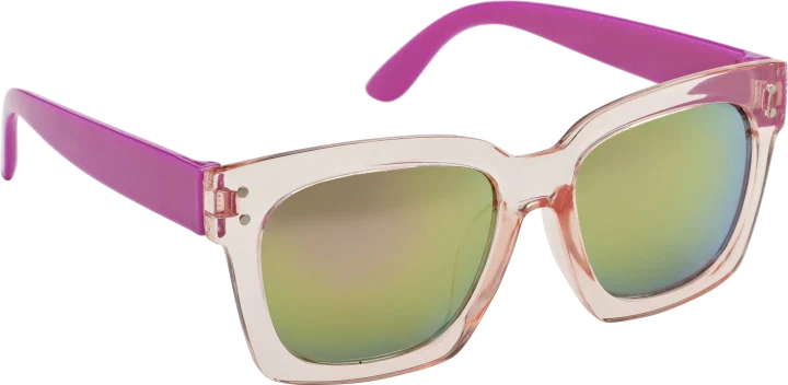 Haga Eyewear Bright Transparent Pink Mirror Lens Haga Optik