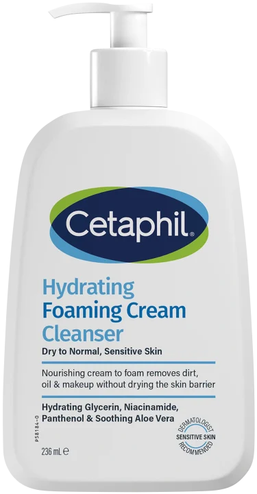 Cetaphil Hydrating Foaming Cream Cleanser 236 ml Cetaphil