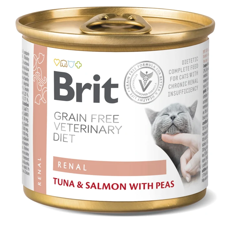 Brit Grain-Free Veterinary Diet Cat Renal Can 200 g Brit Veterinary Diet