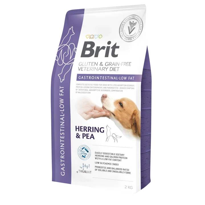 Brit Gluten & Grain-Free Veterinary Diet Dog Gastrointestinal Low fat 2 kg Brit Veterinary Diet