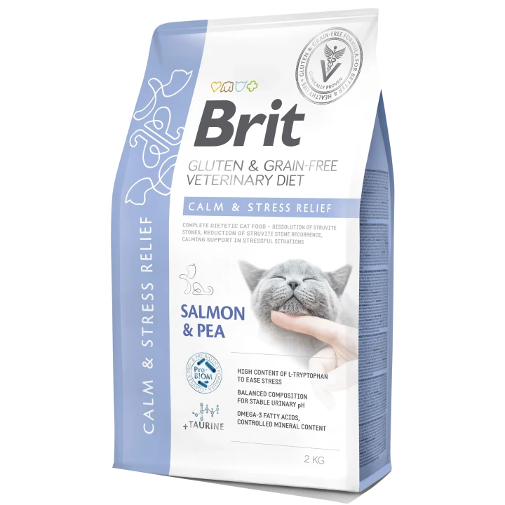 Brit Gluten & Grain-Free Veterinary Diet Cat Calm & Stress Relief 2 kg Brit Veterinary Diet