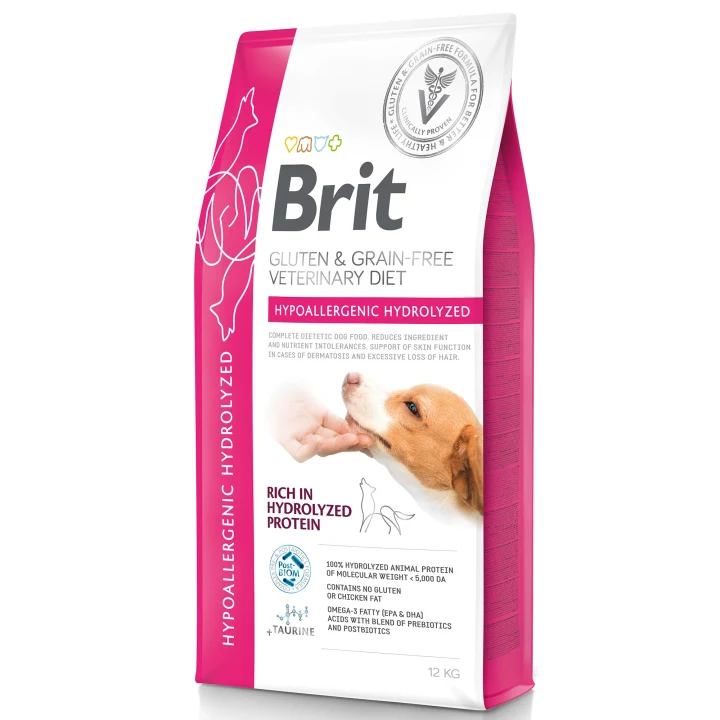 Brit Gluten & Grain-Free Veterinary Diet Dog Hypoallergenic Hydrolyzed 12 kg Brit Veterinary Diet