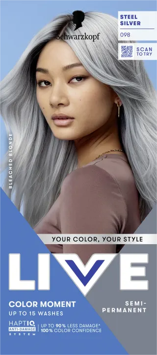 Schwarzkopf LIVE Color Moment 98 Steel Silver Schwarzkopf