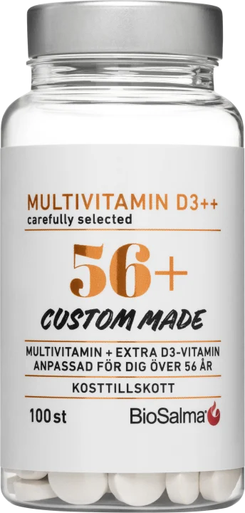 BioSalma Multivitamin 56+ D3++ 100 tabletter BioSalma